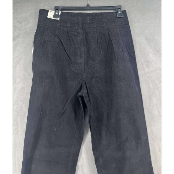 Free People Jayde Black High Rise Corduroy Flare Pants - Picture 8 of 12